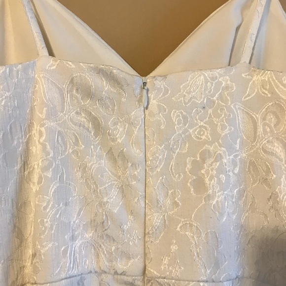 Aqua fit and flare white jacquard dress - Picture 4 of 5